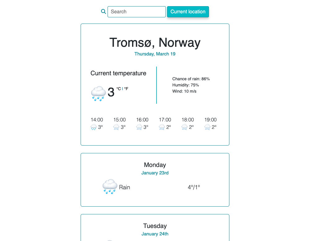 Weather App Project